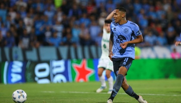 Bryan Reyna habló en zona mixta tras brindar dos asistencias. (Vídeo: @hdeBelgrano).