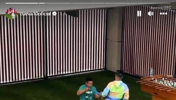 Cueva retomó entrenamientos personalizados. (Fuente: Instagram)