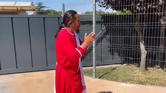 El hincha israelita llegó a Barcelona para alentar a la Selección Peruana. (Video: Daniel Apuy)