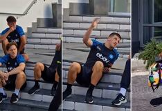 El momento en que Víctor Osimhen le niega el saludo a sus compañeros de Napoli