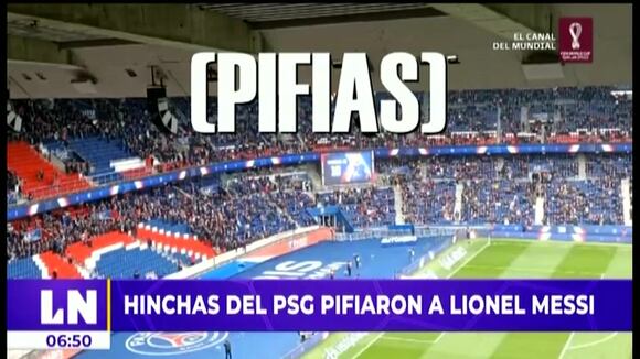 Lionel Messi recibió pifias de los hinchas del PSG