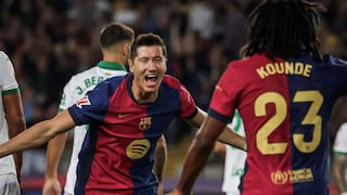 ¡No deja de mojar! Gol de Robert Lewandowski para el 1-0 de Barcelona vs Getafe