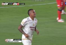 ¡Con la nuca! Golazo de Álex Valera para el 1-0 de Universitario vs. Sport Huancayo