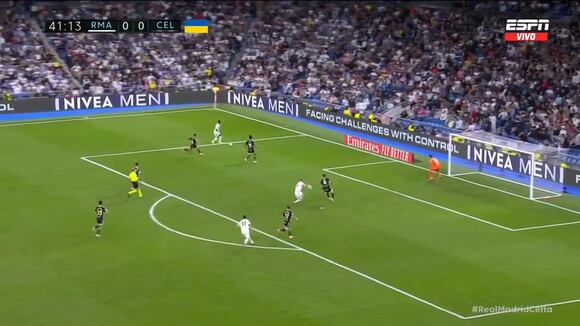 Militao ganó en las alturas a la defensa y puso el 2-0. (Video: ESPN)