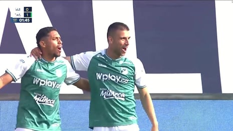 ¡No pasó ni un minuto! Gol de Steven Rodríguez puso el 1-0 del Deportivo Cali vs Alianza Lima