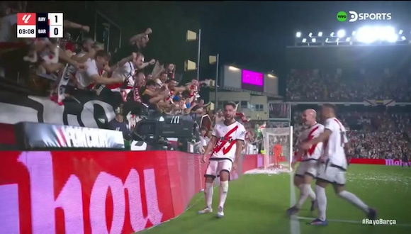Gol de Unai López en Rayo vs. Barcelona. (Video: DSPORTS)