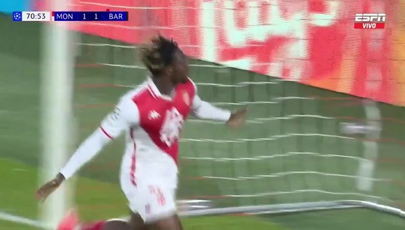 Gol de Ilenikhena en el Barcelona vs. Mónaco. (Video: ESPN)