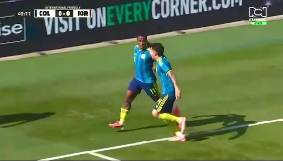 Gol de Jhon Arias para el 1-0 de Colombia vs. Jordania. (Video: RCN Fútbol)
