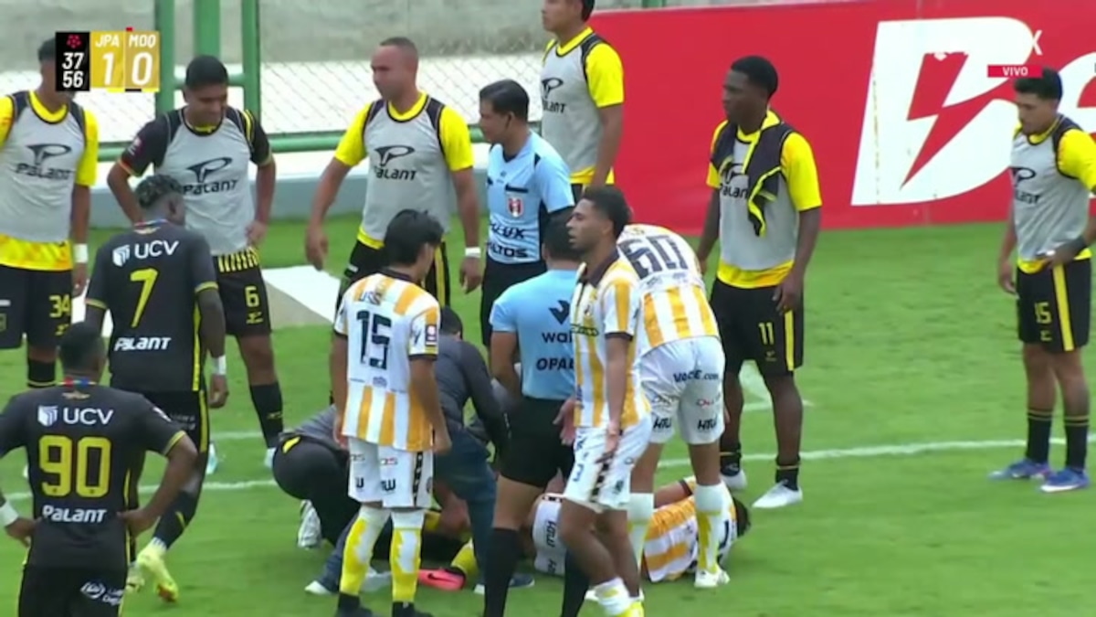 ¡Se rompió la rodilla! Fabio Agurto, jugador de Juan Pablo II, sufrió dolorosa lesión en el Torneo Clausura