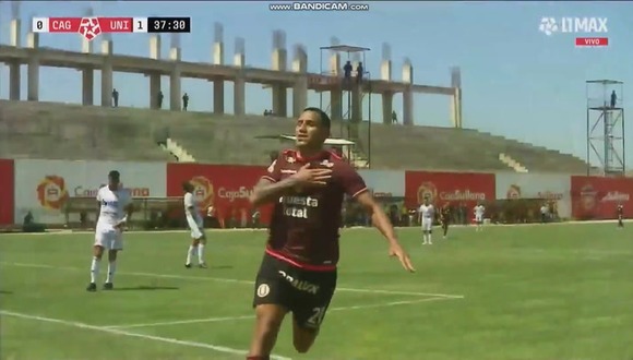 Gol de Alex Valera para el 1-0 de Universitario vs. Atlético Grau. (Video: L1 MAX)