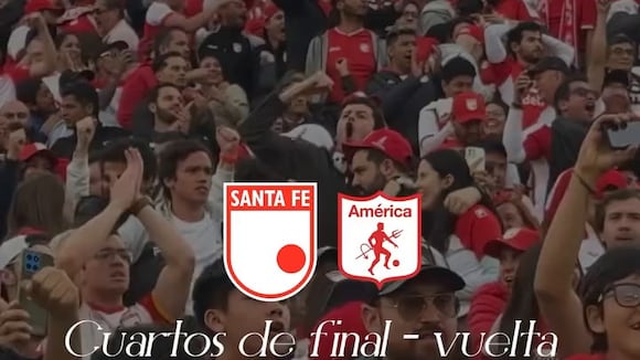 Santa Fe vs América de Cali por la Liga BetPlay. (Video: Santa Fe)