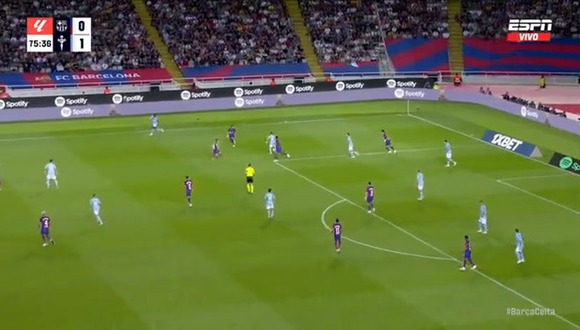 Anastasios Douvikas fue autor del gol del 2-0 en el partido entre Barcelona vs. Celta.