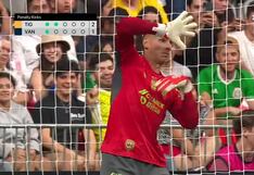 Portero de Tigres se ríe de la ley ‘anti-Dibu’: mímicas y un truco de magia para distraer