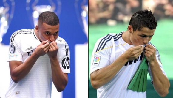 Mbappé imitó a Cristiano Ronaldo en su presentación en Real Madrid. (Video: Real Madrid TV)