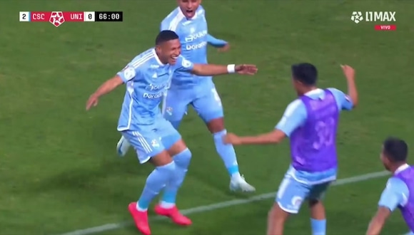 Gol de Fernando Pacheco para el 2-0 de Sporting Cristal vs. Universitario. (Video: L1 MAX)
