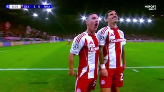 ¡Se comieron a todos! Golazo de Chiquinho puso el 1-0 del Olympiacos vs Real Madrid