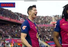 ¡Apareció Lamine Yamal! Gol de Robert Lewandowski para el 1-0 del Barcelona vs. Alavés