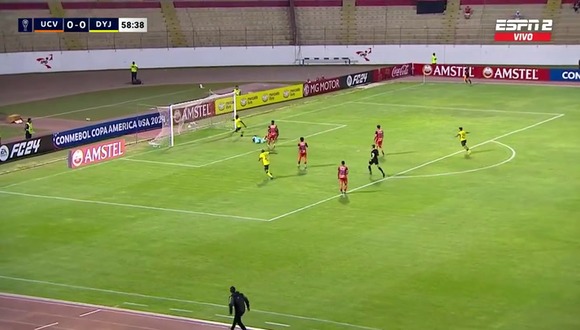 Gol de Yorman Zapata para el 1-0 de Defensa y Justicia sobre César Vallejo por Sudamericana. (Video: ESPN 2)
