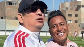 Christian Cueva de paseo en la Videna: el encuentro con Agustín Lozano y el guiño a Mano Menezes