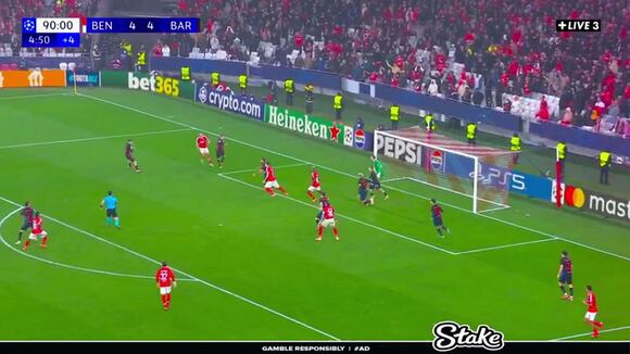 Raphinha puso el 5-4 para el Barcelona. (Video: Live 3)
