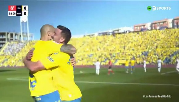 Javi Muñoz puso el 1-0 en el partido de Real Madrid ante Las Palmas. (Video: DSports)