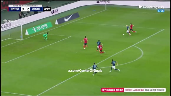Autogol de Kim Min-jae para el 3-0 de Uruguay vs. Corea del Sur. (Video: Coupang Play)