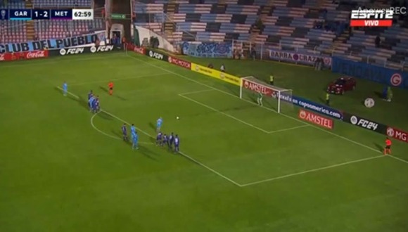 El gol de Erustes en el Deportivo Garcilaso vs. Metropolitanos (Fuente: ESPN)