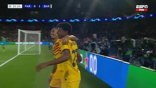 ¡Con la derecha! Gol de Raphinha para el 1-0 de Barcelona vs. PSG por la Champions