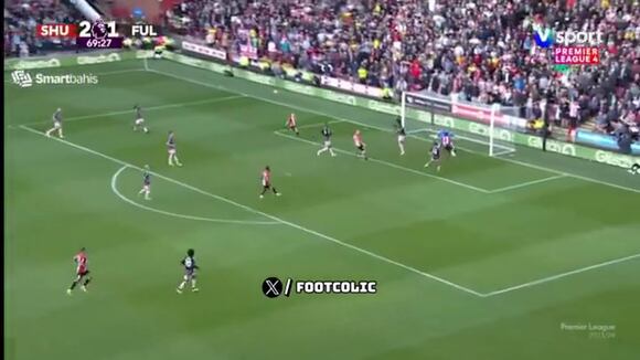 El segundo gol del doblete de Ben Brereton vs. Fulham.