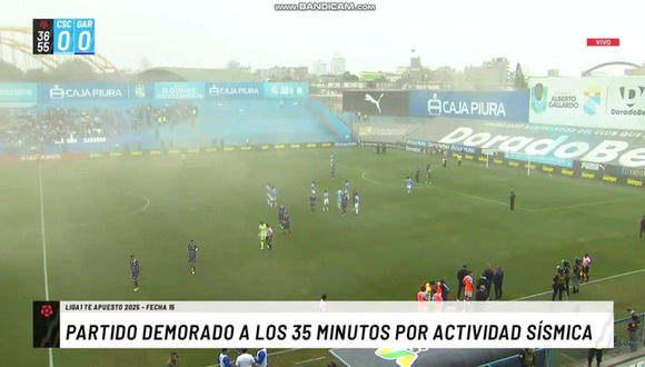 Fuerte sismo durante el partido entre Sporting Cristal y Deportivo Garcilaso. (Video: L1 MAX)