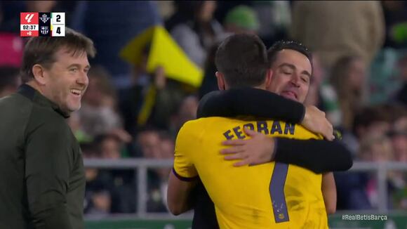 Gol para el hat-trick de Ferran para el 4-2 del Barcelona vs. Real Betis. (Vídeo: X).