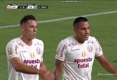 ¡Asistencia de Ureña! Gol de Alex Valera para el 1-0 de Universitario vs. Cienciano