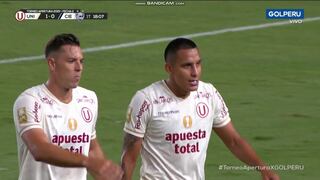 ¡Asistencia de Ureña! Gol de Alex Valera para el 1-0 de Universitario vs. Cienciano