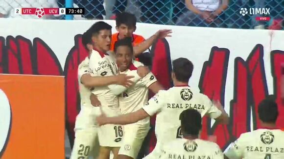 Jimmy Pérez marcó el 2-0 de UTC sobre César Vallejo. (Video: L1 MAX)