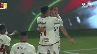 ¡De tiro libre! Gol de Lisandro Alzugaray para el 1-0 de Universitario vs. FC Cajamarca