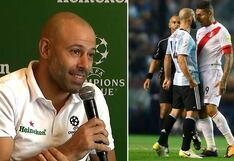 Javier Mascherano recordó su cruce con Paolo Guerrero en la Bombonera: “Un rival difícil”