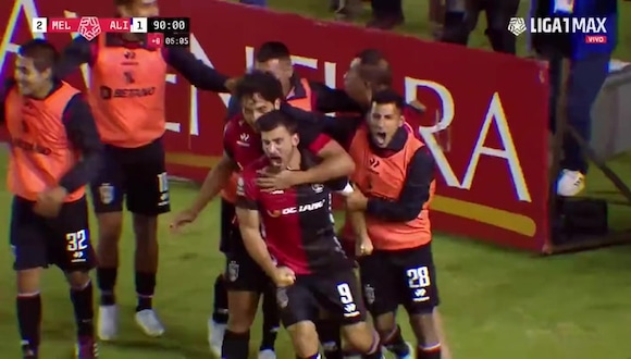Gol de Bernardo Cuesta para el 2-1 de Melgar sobre Alianza Lima. (Video: Liga 1 MAX)