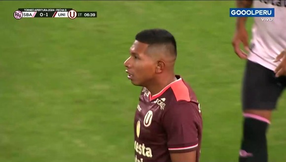 Gol de Edison Flores anulado por off side del 'Tunche' Rivera. (Video: GOLPERU)