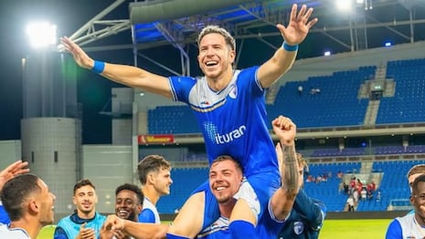 Figura en Israel: el doblete de Adrián Ugarriza para salvar al Kiryat Shmona