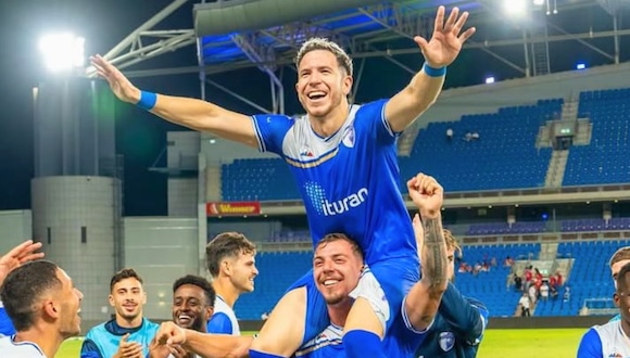 Doblete de Adrián Ugarriza en Israel | VIDEO: X (Gian Franco Zelaya)