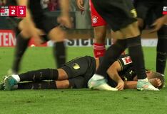 ¡Lo dejó inconsciente! El fuerte cabezazo y preocupación en el Bayern Munich vs. Augsburgo