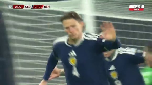 Gol de McTominay en Escocia vs. Dinamarca. (Video: ESPN 2)