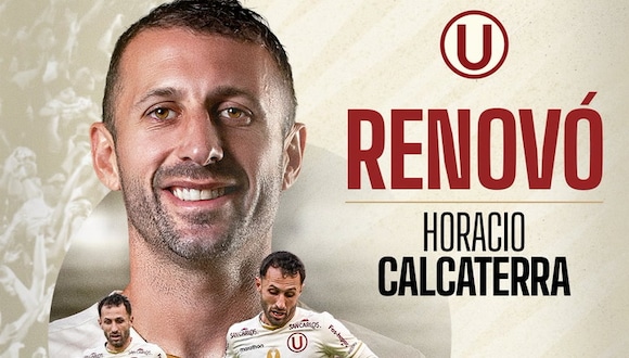 Renovación de Horacio Calcaterra. (Foto: @Universitario)