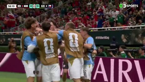¡Apareció el artillero! Gol de Ladislav Krejci para el 1-0 de República Checa vs. Corea del Sur