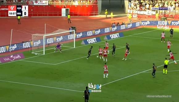 ¡GOL de Bellingham! El 1-1 de Real Madrid vs. Almería por LaLiga. (Vídeo: @MadridTotal_).