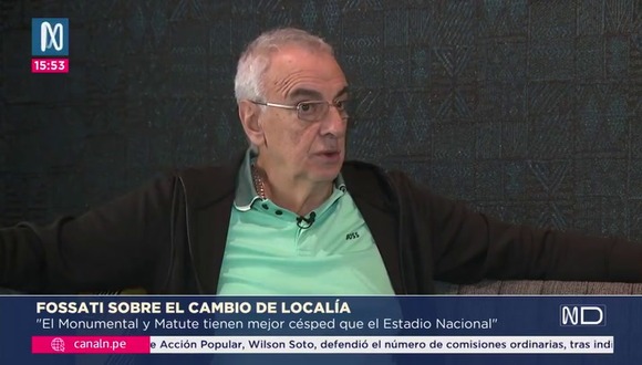 Jorge Fossati sobre el Estadio Monumental. (Vídeo: Canal N).