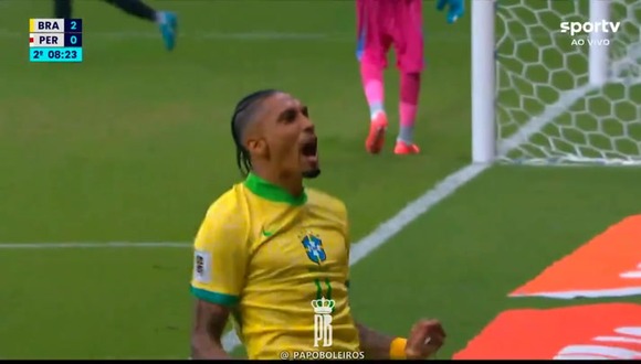 Doblete de Raphinha y Brasil derrota por 2-0 a Perú. (Video: SporTV)