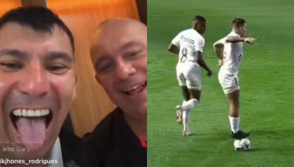 Gary Medel arremete contra Soteldo tras descenso de Santos. (Video: Twitter)