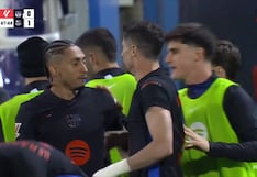 ¡Nació de un centro de Raphinha! Autogol de Sáenz para el 1-0 del Barcelona vs. Leganés