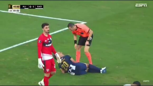 Pablo Lavandeira se lesionó en duelo frente a Sao Paolo. (Video: ESPN)